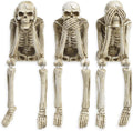 Newman House Studio Skeleton Halloween Decorations Indoor - No Evil Statues
