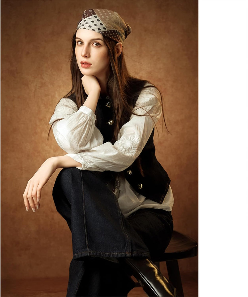 UrcTepics 8x10 ft Brown Photo Backdrop for Photography, No Stand
