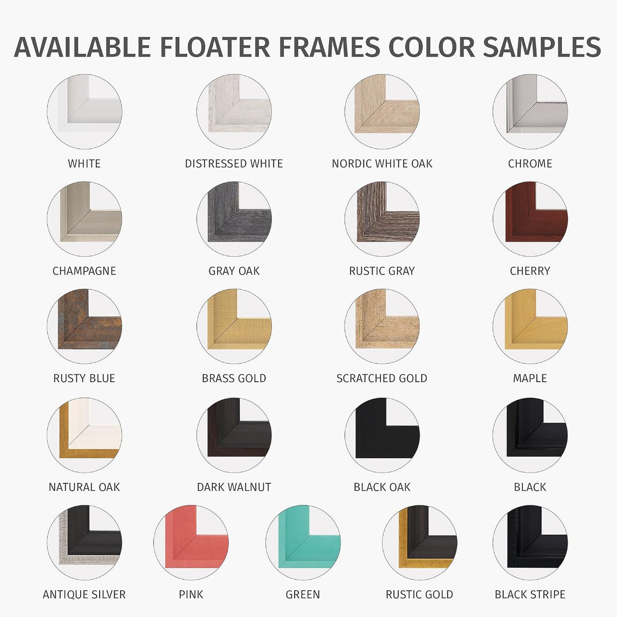 pixy canvas 20x20 inch floater frame for 1.5", view 10
