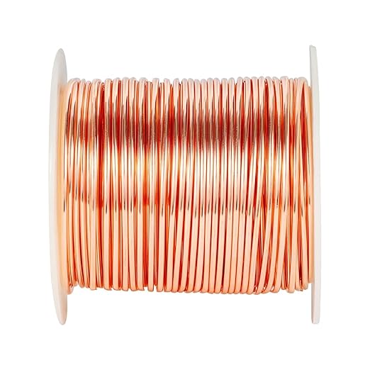 16 Gauge/ 1.3 mm 127 Feet 1 Pound Dead Soft Copper Wire for Electroculture Gardening, Jewelry Making, Beading, Science Projects, DIY Artwork