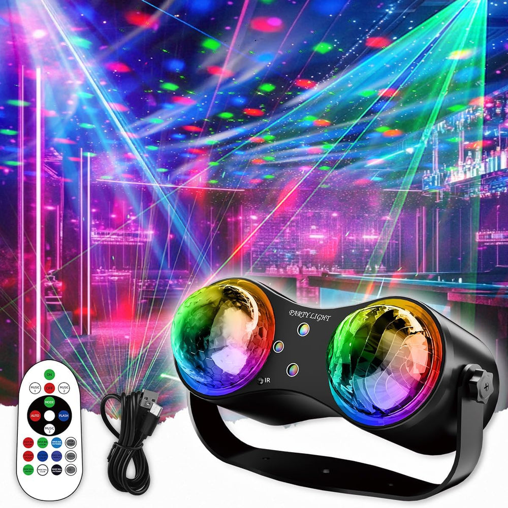 Party Disco Strobe Ocean & Star Double Ball Light