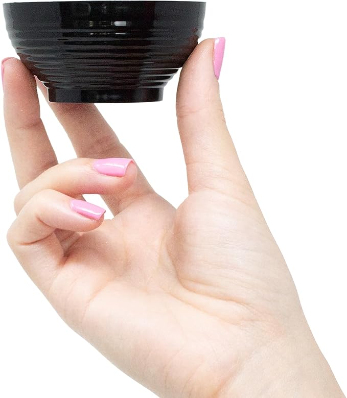 50 Pack 3 oz. Asian-Style Black Mini Plastic Bowl With Spoons For Appetizer Bowls and Disposable Dessert Bowls Professional-Grade Recyclable Disposable Mini Dessert Cup for Appetizers CMJJ