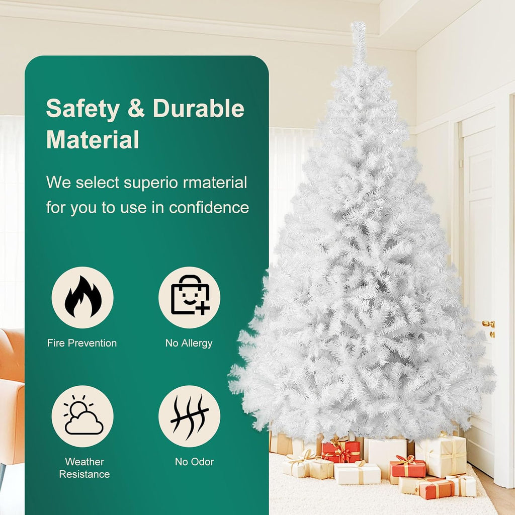 christmas tree 7ft/8ft artificial tree, foldable metal stand, package contents