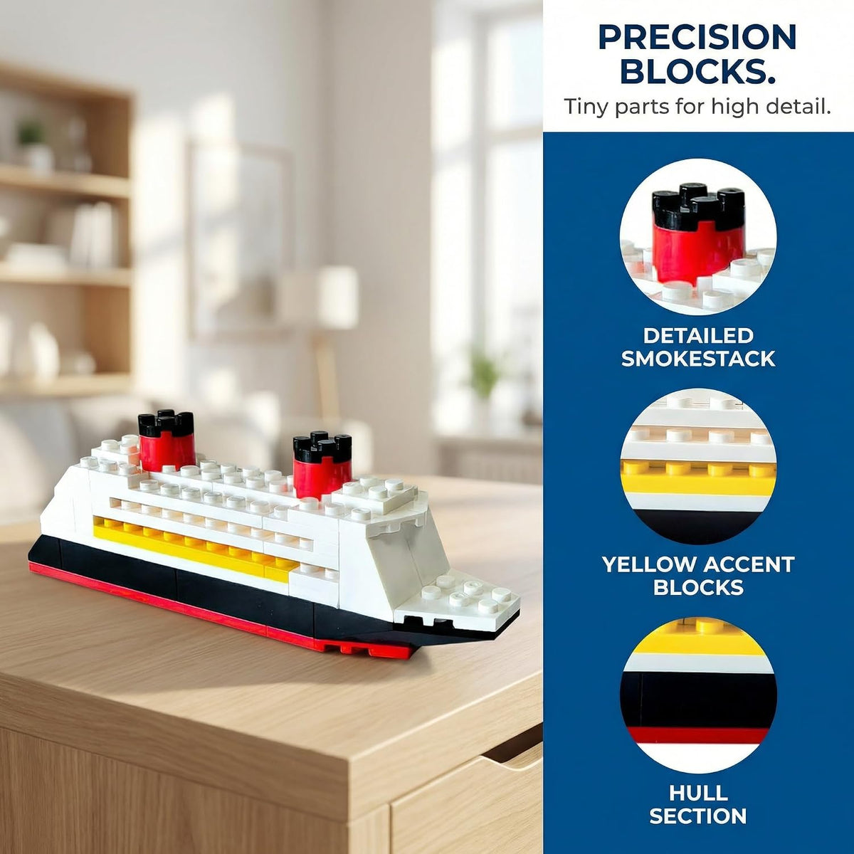 fanopera dcl cruise ship building kit | fish showing dimensions