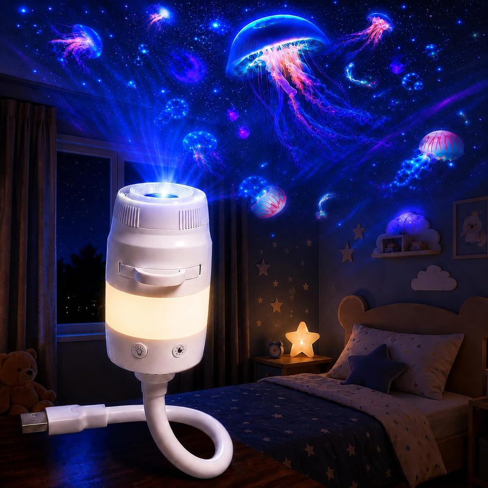 Galaxy Projector Night Light, 2-in-1 Star Projector with 13 Films