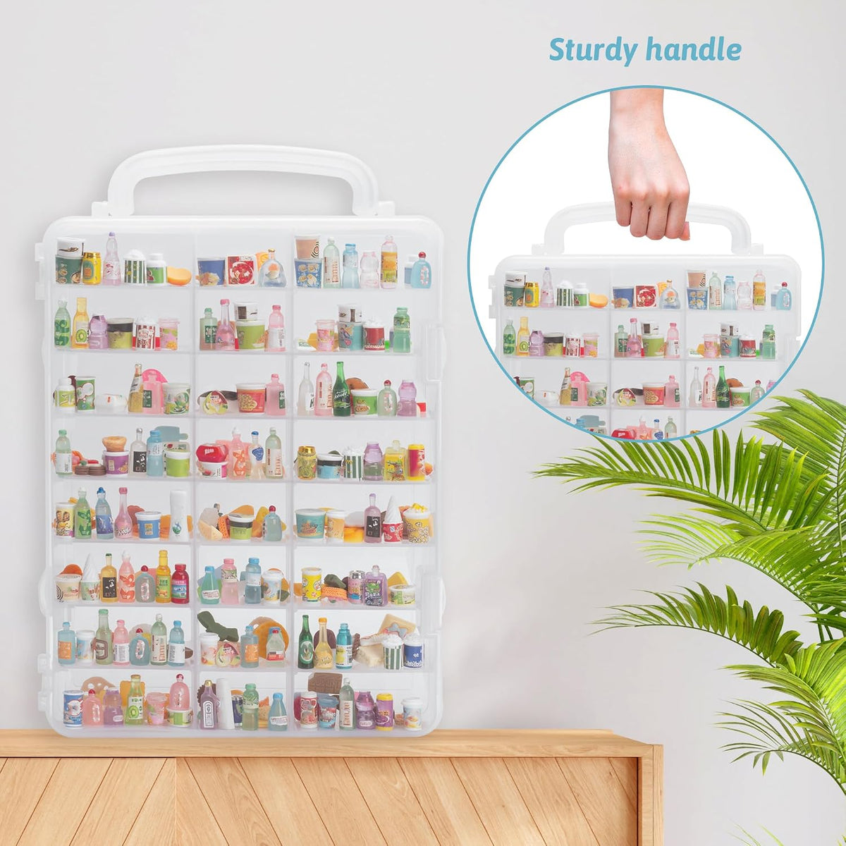 48 Slots Mini Brand Storage Case with Mini Brands