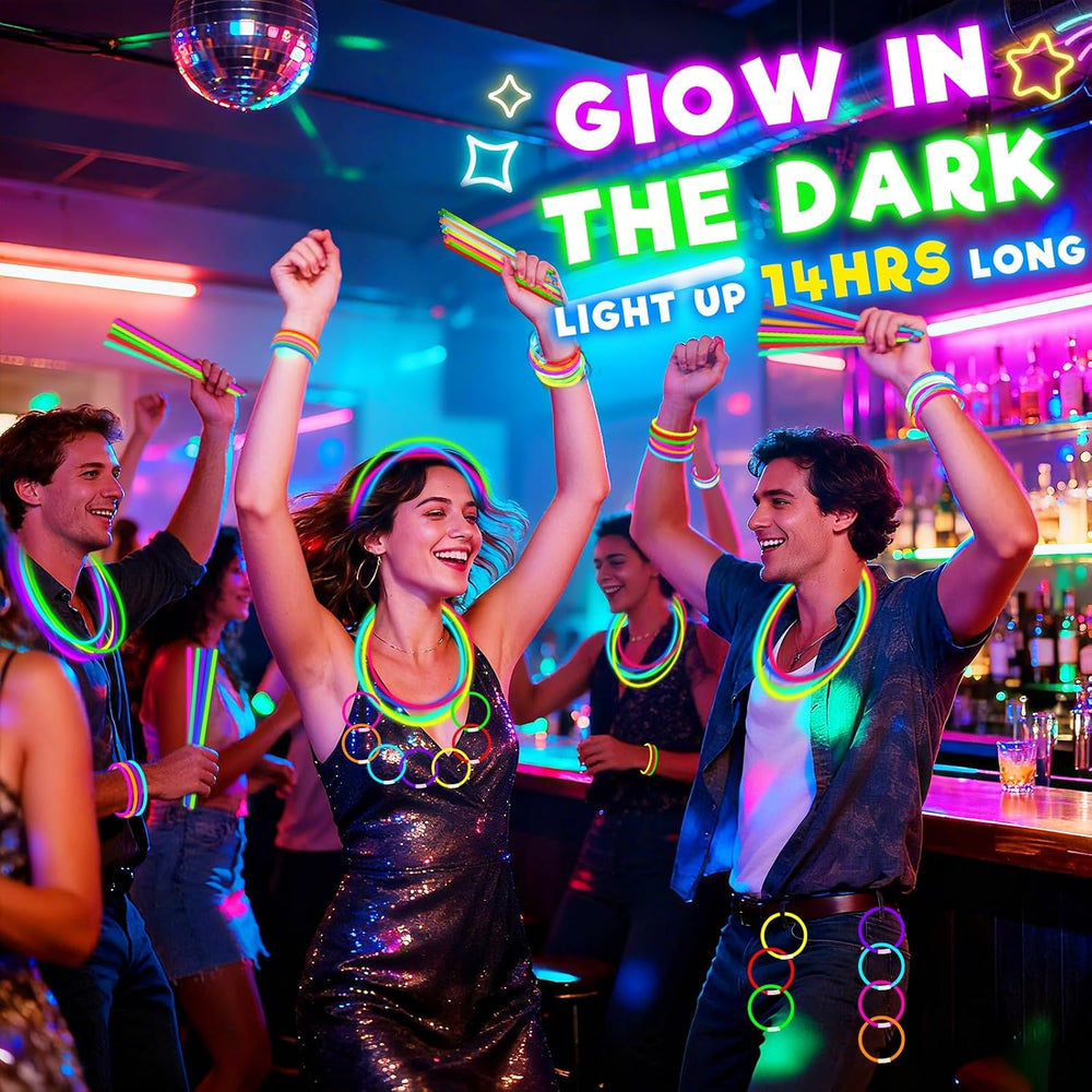 960 Pack Glow Sticks Bulk Party Pack Bright Glow in the Dark Party Supplies