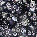 500 Pieces Large Hole Beads, Assorted European Craft Beads Black Big Hole Fairy Wands Garden Beads Large Hole Lampwork Spacer Beads for DIY Pens Charms Bracelet Necklace Jewelry Making Supplies