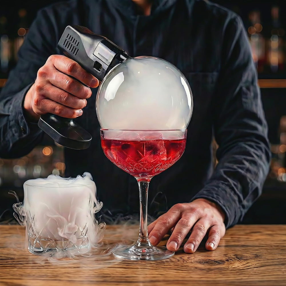 Cocktail Bubble Smoke Gun for Drinks - Creates Aromatic Smoke Bubbles
