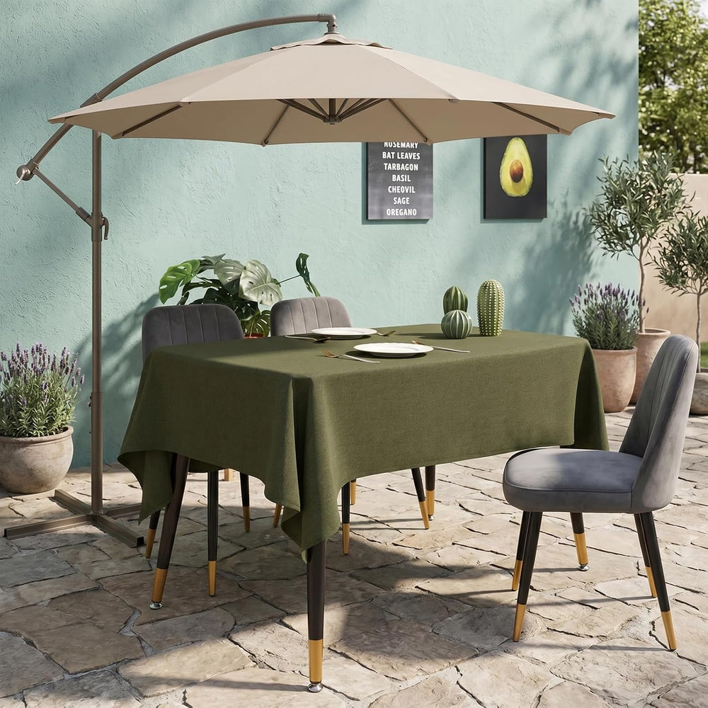 Moss Green Table Cloth Rectangle Table Cover 118"x57"