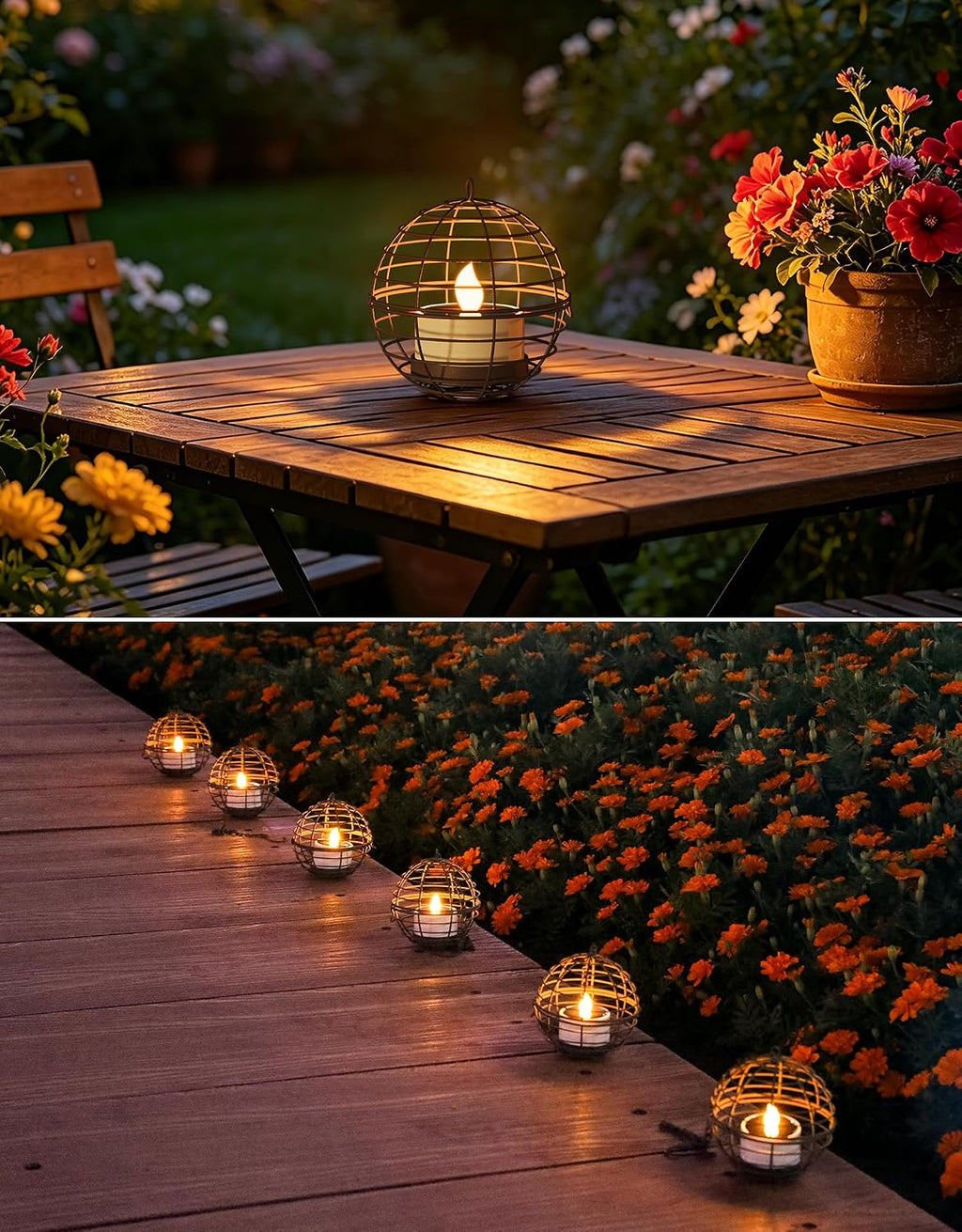 large solar lights outdoor hanging lanterns 12 pack, view 9
