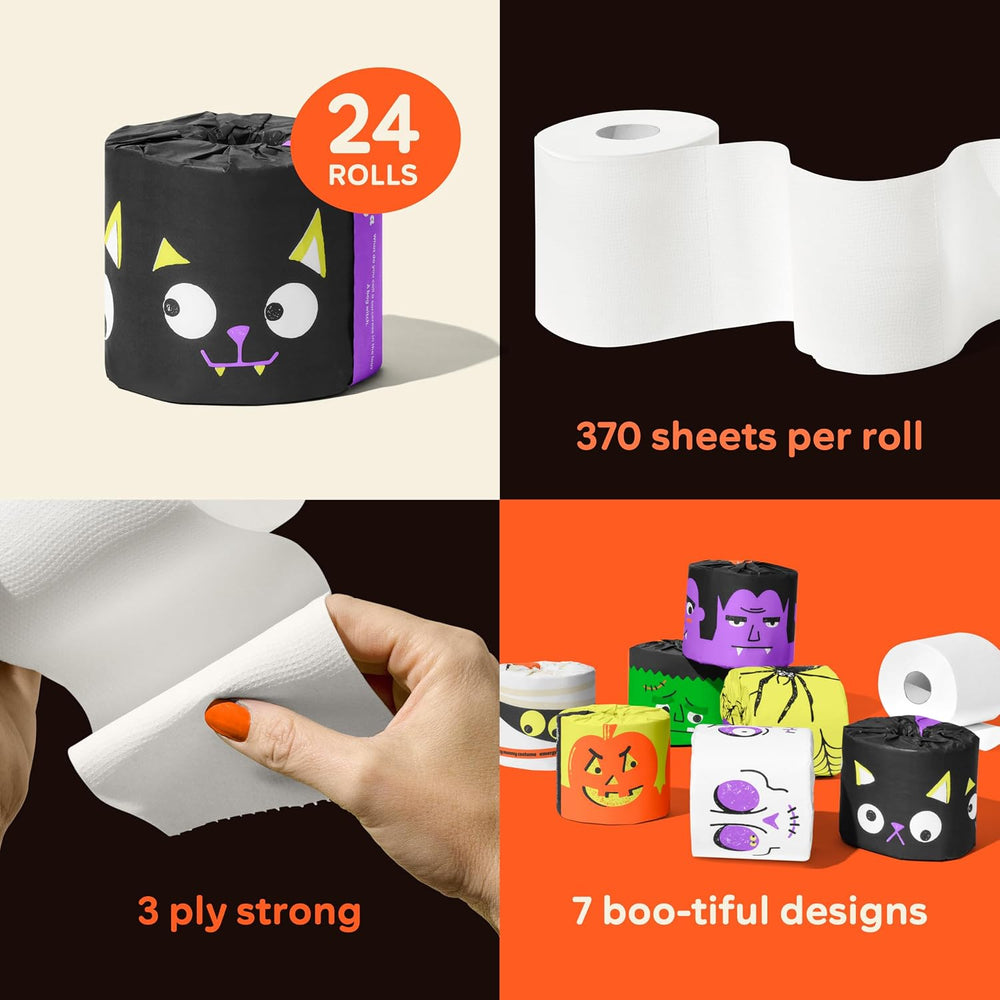 Who Gives A Crap – Limited Edition Spooky Toilet Roll, 100% Bamboo Toilet Pap...