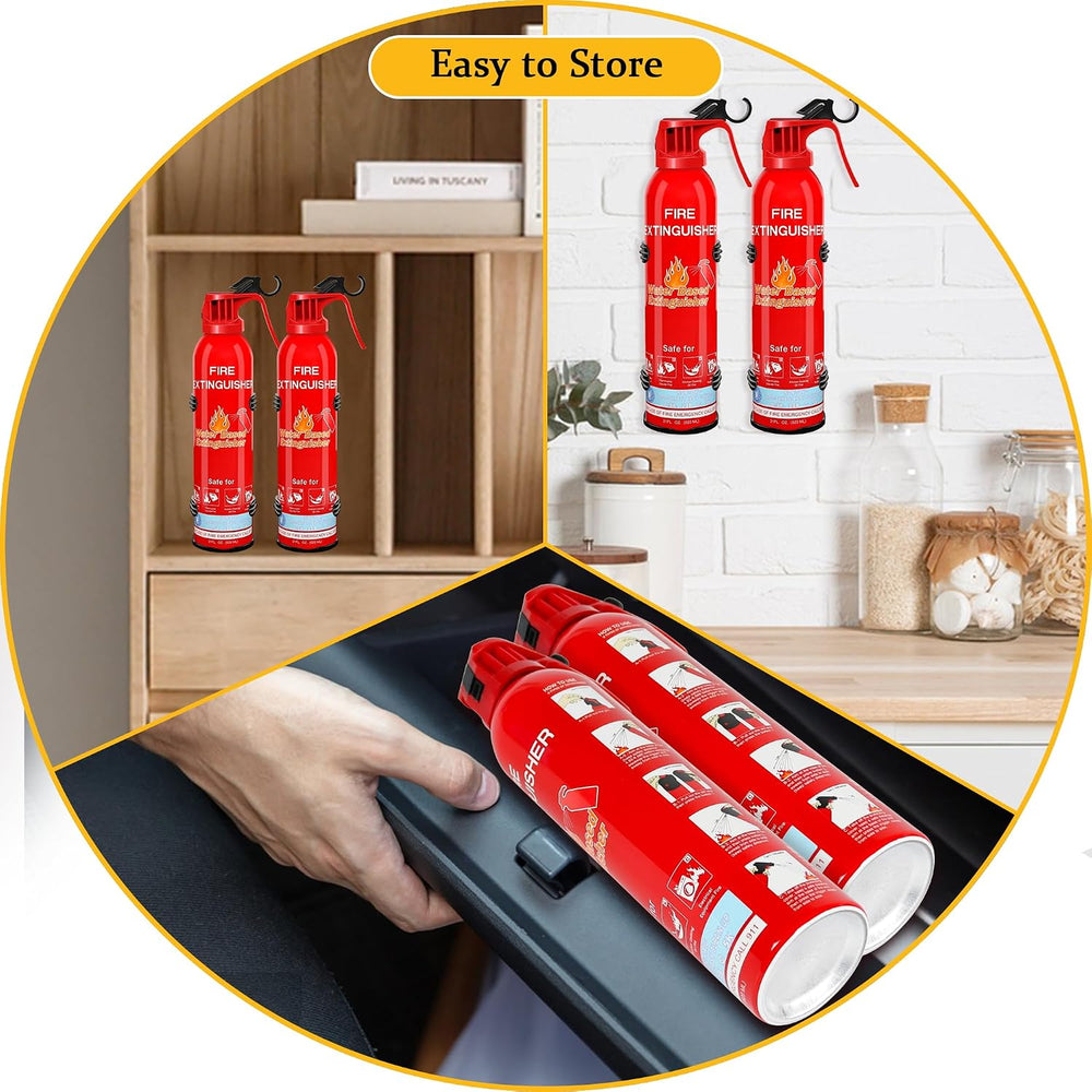 6 Pack Fire Extinguishers for Home with Mount