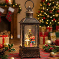 VISFLAIR Christmas Snow Globe Nutcracker Lantern, Musical Lighted Nutcracker & Ballerina Water Lantern Swirling Glittering Home Decoration and Gift, Battery Operated or USB Powered