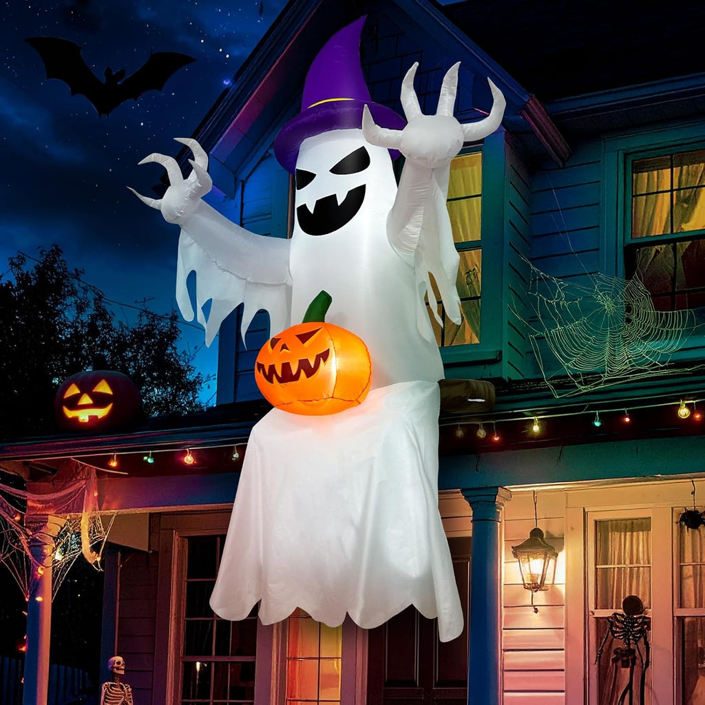 OurWarm 8FT Ghost Inflatable Halloween Decorations, Halloween Inflatables