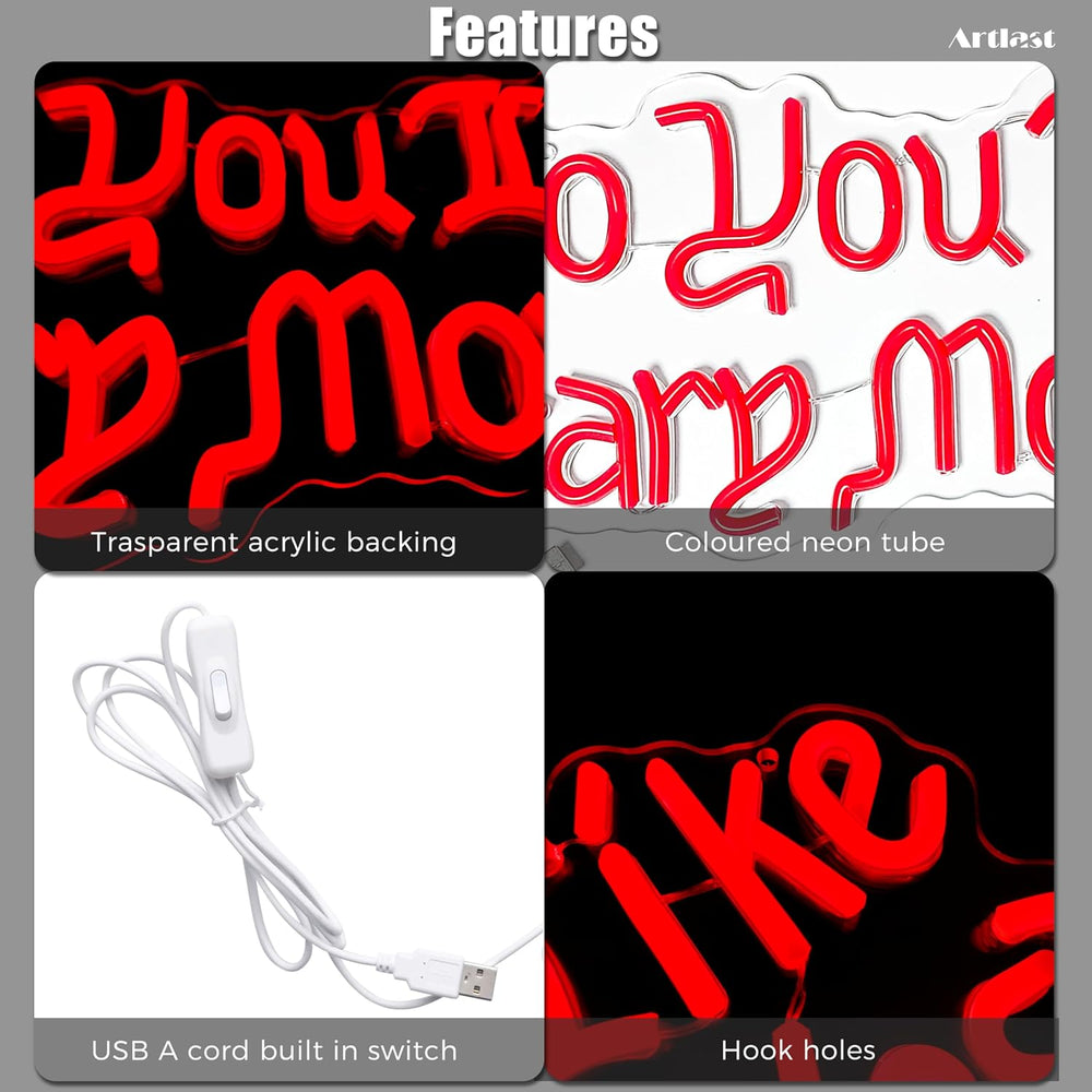 Do You Like Scary Movies Neon Sign LED Neon Light Red 17"x5.98"
