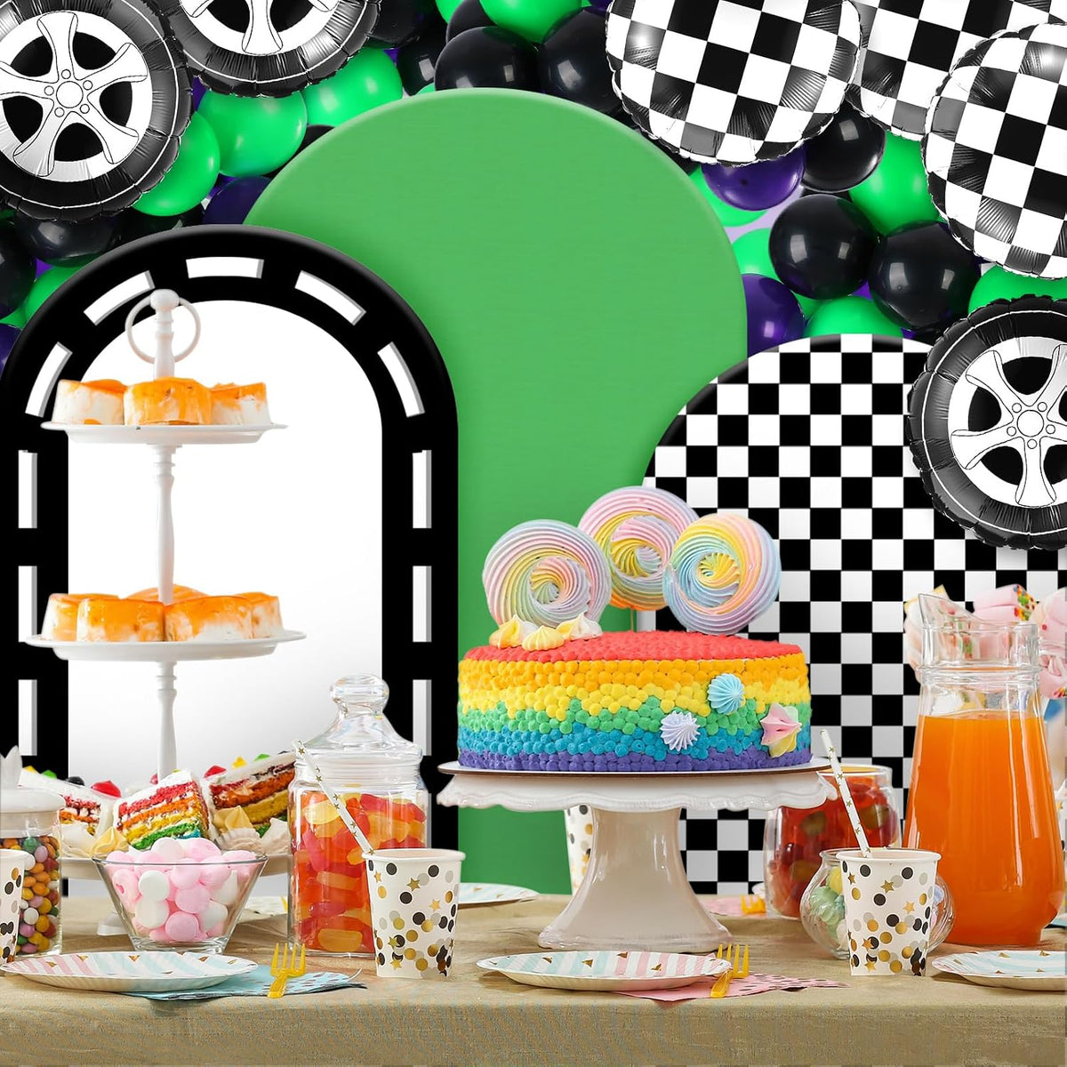 Foilswirl 4ft 5ft 6ft Monster Truck Arch Backdrop Covers