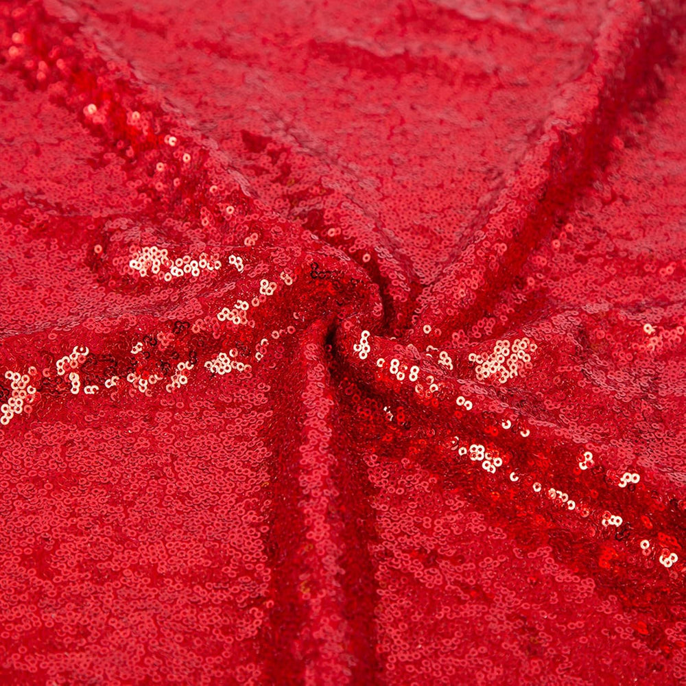 JYFLZQ Red Sequin Backdrop Curtain for Party 8x10ft(WxH) 1 Panel