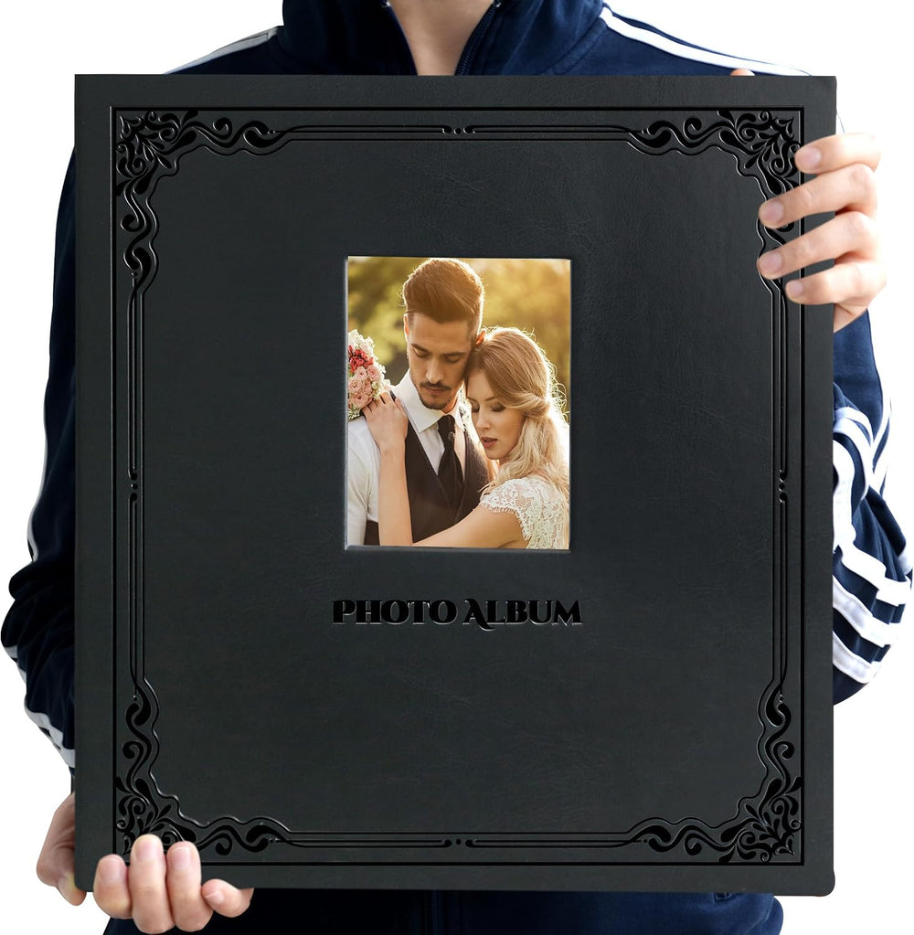 Photo Album Can Hold 3X5 4X6 5X7 6X8 8X10 Photos, Self Adhesive Magnetic DIY ...