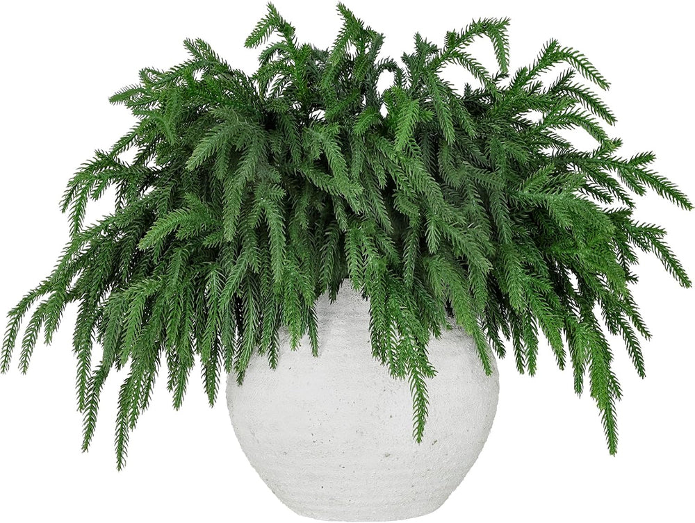 LZNPA 24 Pcs Realistic Christmas Pine Branches Natural Droopy Soft Bendable