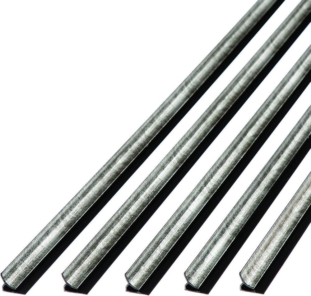 FASÄDE 47 in Vinyl Inside Corner Trim Crosshatch Silver (5 Pack)
