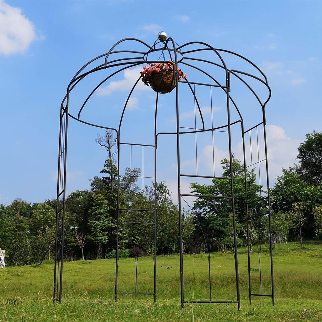 outour 106''h french style birdcage shape heavy duty, side view