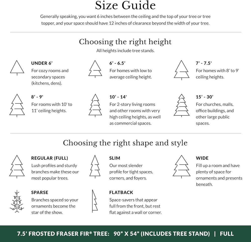 Balsam Hill BH Frosted Fraser Fir - Snow-Covered Artificial Christmas Tree wi...