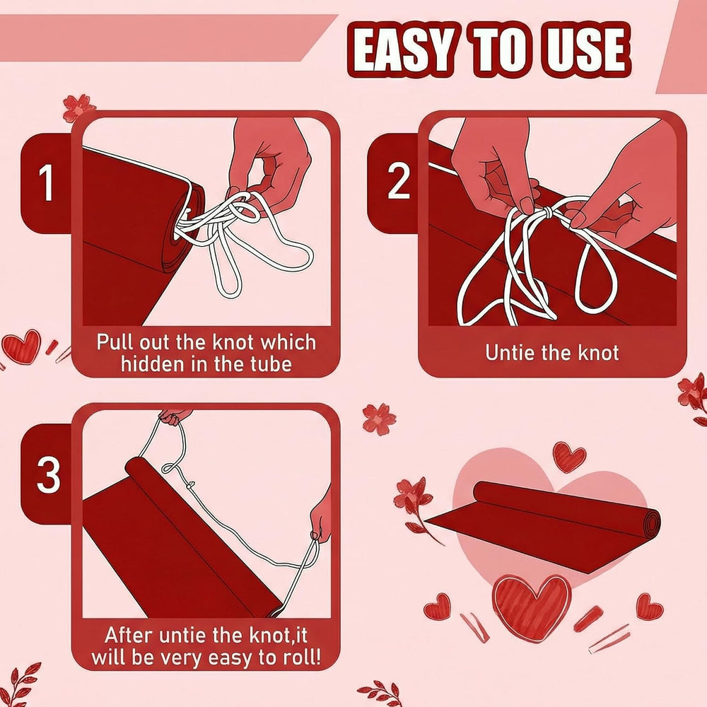 Thick Disposable Red Aisle Runner, 4x100 Feet