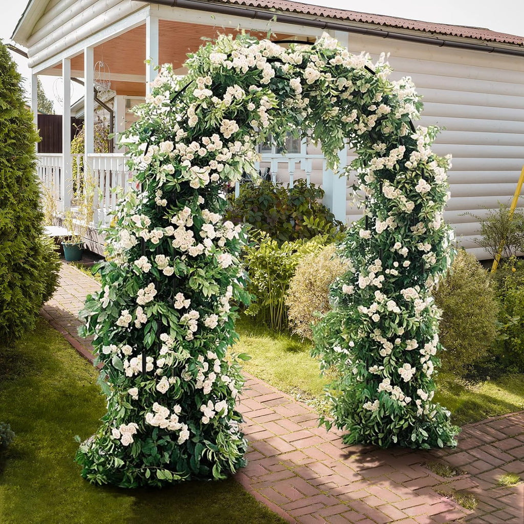 vingli garden arbor arch, wedding arch archway for, side view