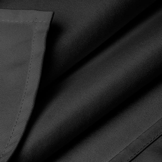 Lann's Linens - 10 Premium 60" x 102" Tablecloths for Wedding/Banquet/Restaurant - Rectangular Polyester Fabric Table Cloths - Black (10 Pack)