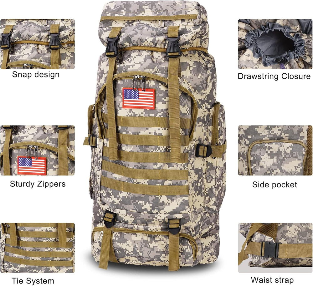 Survival Gear Professional Kit and Large Camping Backpack,First Aid Kit for A...