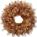 26" Fall Wreaths for Front Door Full Large Eucalyptus Wreath（Orange）