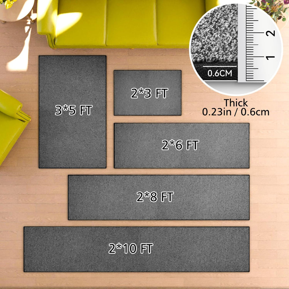 AREDO Runner Rug with Non Slip Rubber Backing 2*6 ft, Washable Soft Floor Car...
