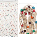 ANMINY Bamboo Wood Beaded Curtain, Handmade Colorful 38 Strands 35"x75.5"