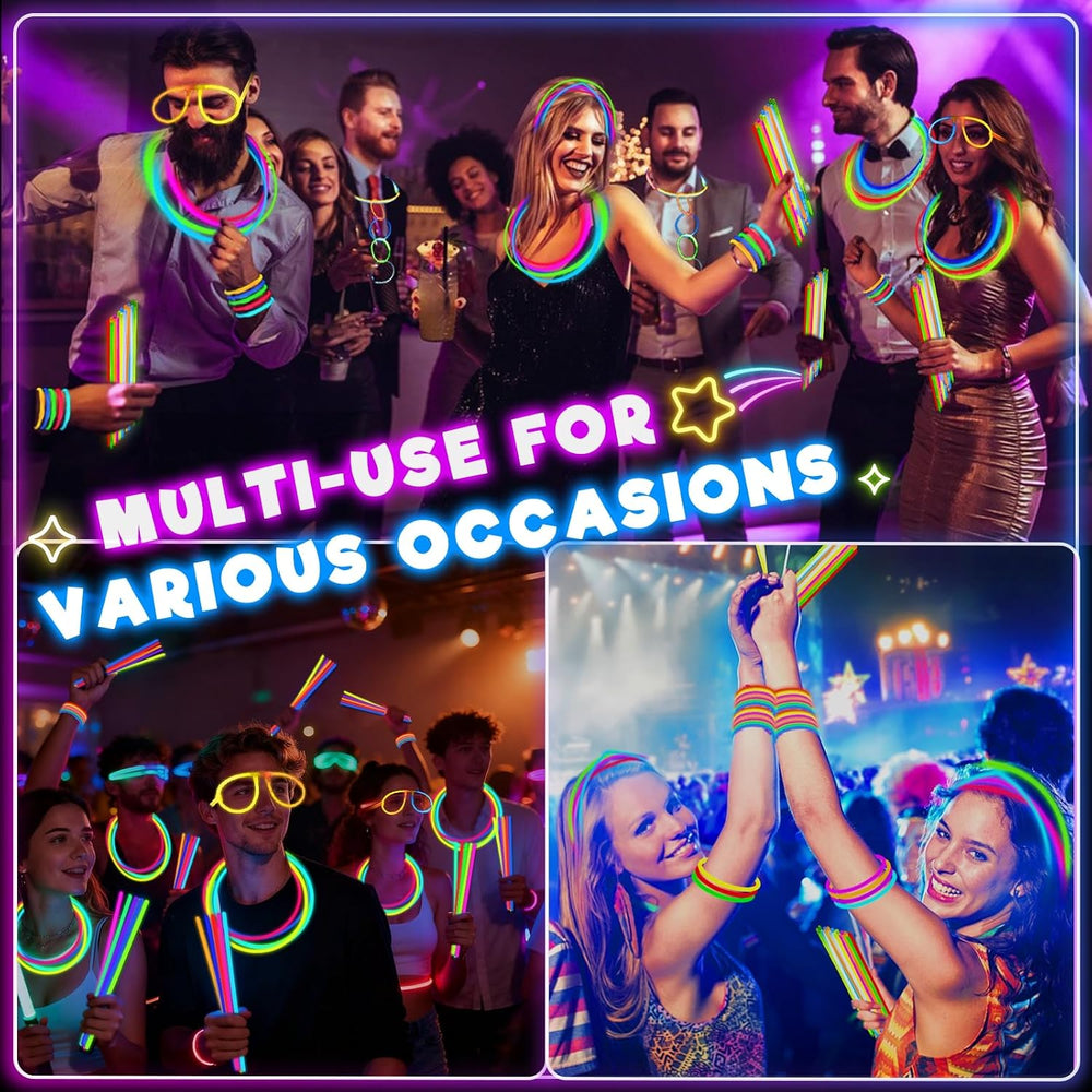 960 Pack Glow Sticks Bulk Party Pack Bright Glow in the Dark Party Supplies