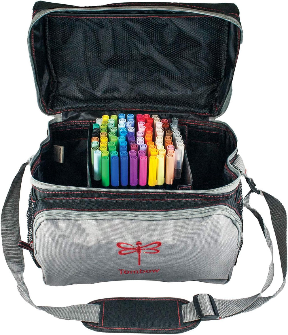 Tombow 56177 Storage Tote, Black and Grey. Perfectly Stores All of Your Tombo...