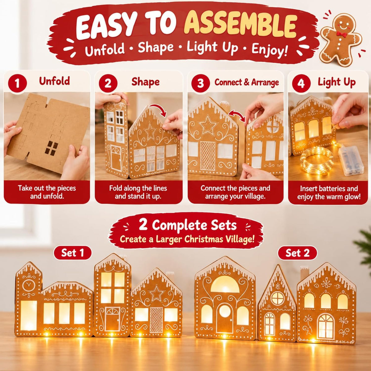 epakh 2 sets 2.8 x 1.3ft large christmas showing dimensions