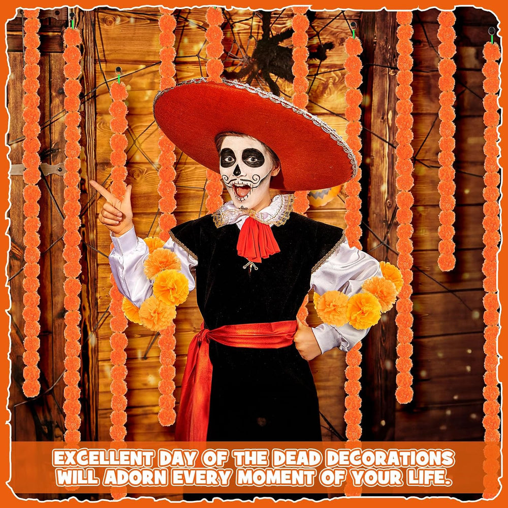 Yunsailing 110 Pcs Day of The Dead Decor Dia De Los Muertos Altar Decor
