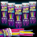 Party City 500 Glow Sticks Bulk Party Pack 8”– Neon Glow in the Dark Party Supplies, Glowsticks with Connectors Bracelets & Necklaces, Light Up Favors for Kids, Adults, Birthdays, Parties, Decorations