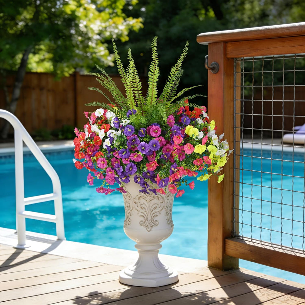 Artificial Flowers for Outdoors Faux Plants Outside Indoor