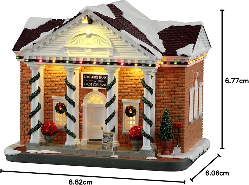 Lemax 15812-UK Norman Rockwell Lighted Buildings: Berkshire Bank & Trust ...