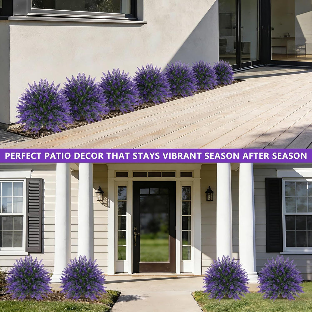Artificial 2 Pack Lavender UV Resistant Topiary Ball for Outdoor