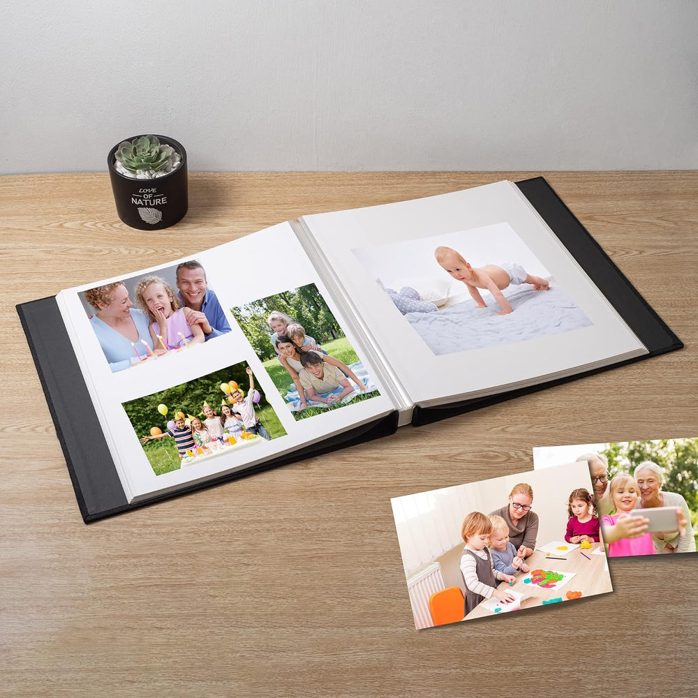 Large Photo Album Self Adhesive Scrapbook Album for 4×6 5×7 8×10 Pictures DIY...