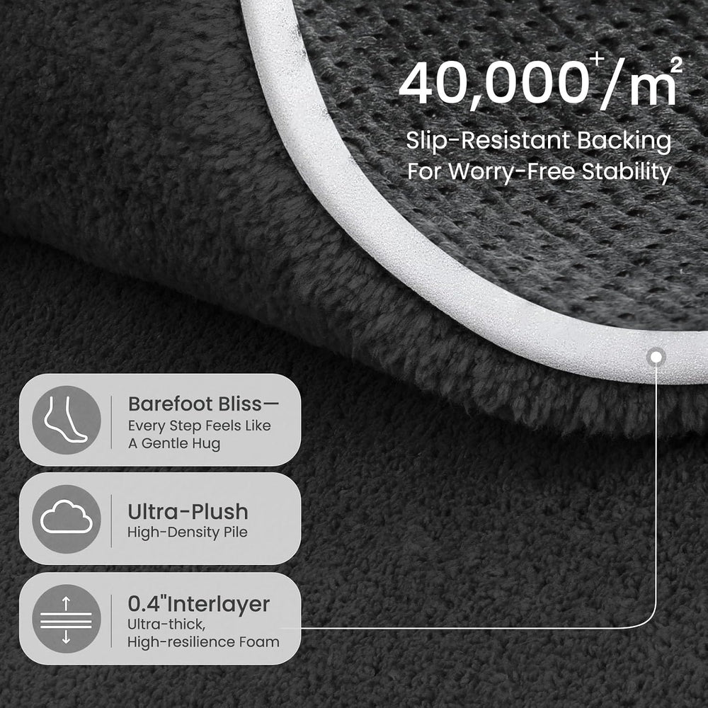 Sour Lemon 8x10 Area Rugs for Living Room Bedroom, Large Carpet Black Rug