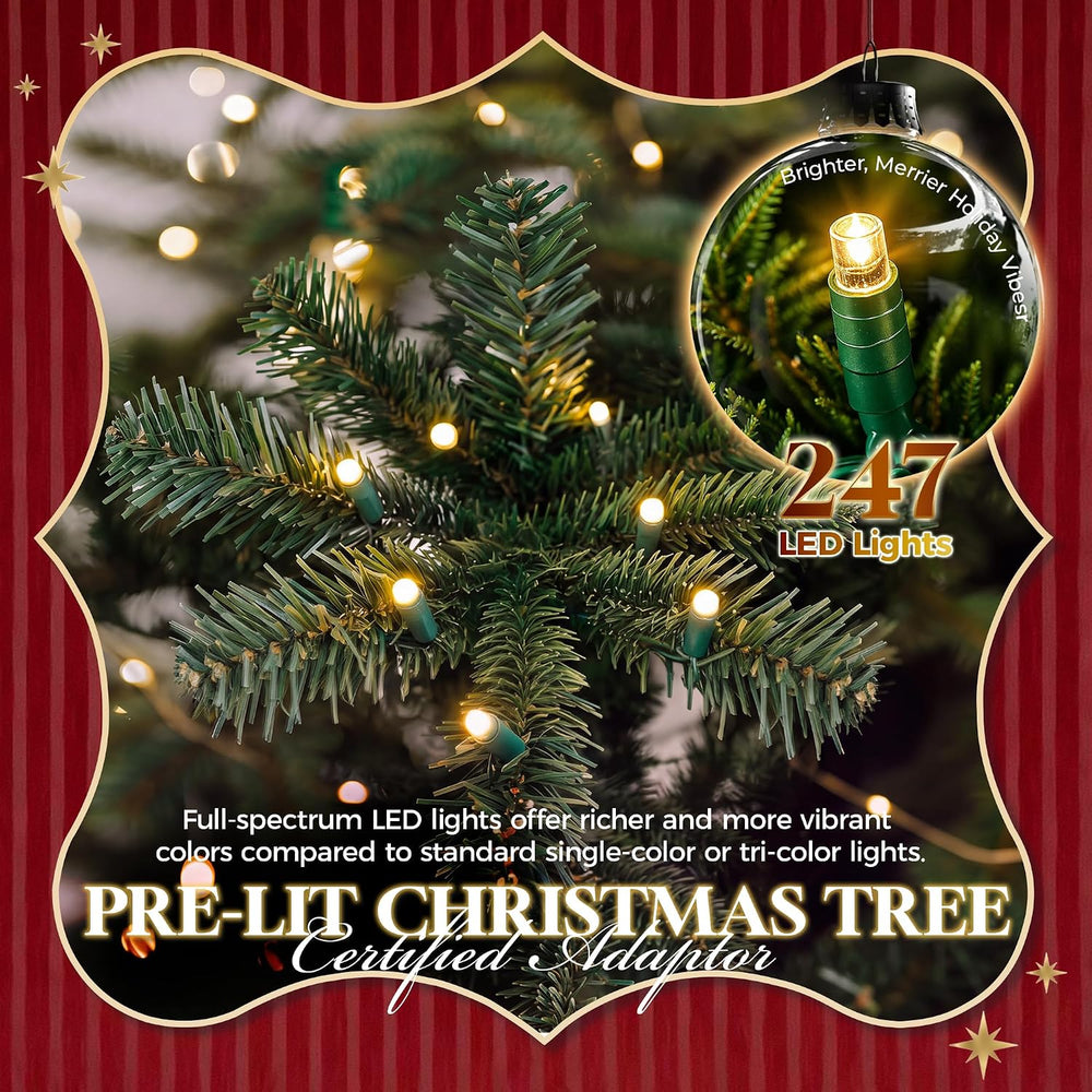 6 ft Prelit Pencil Christmas Tree, RGBW Lights, App Control