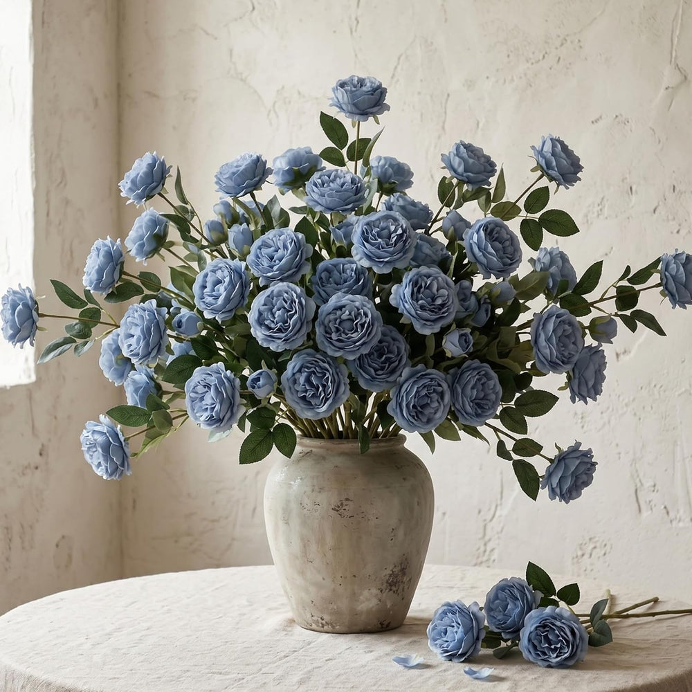 36 Bundles 36 Bundles Artificial Flowers Peonies Roses 108 Heads Fake Silk Pe...