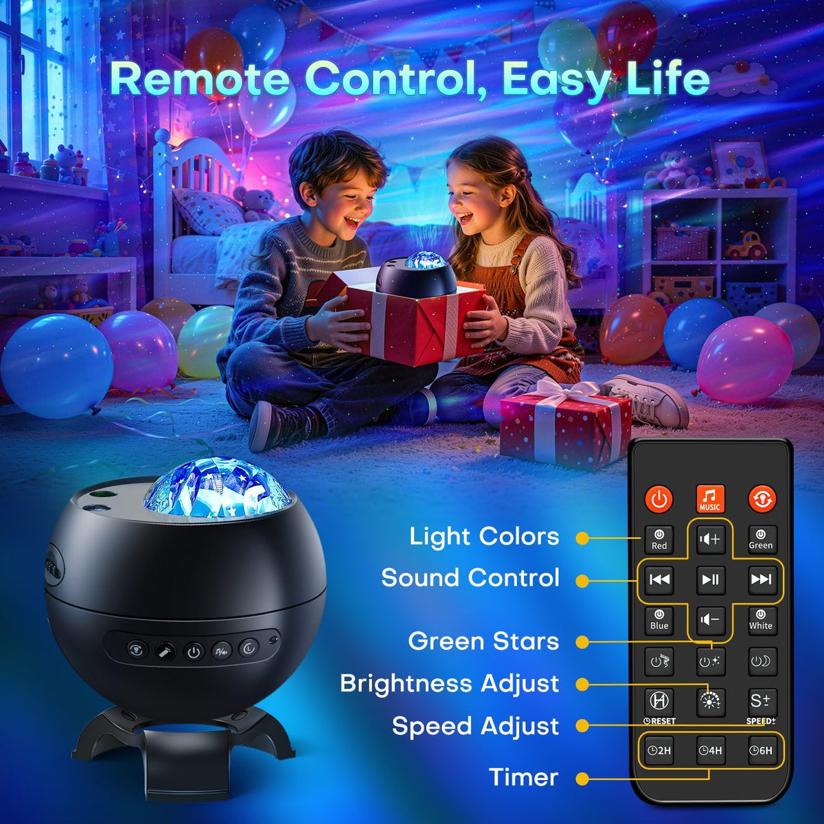 led light gifts home decor light projector with on a desk or shelf