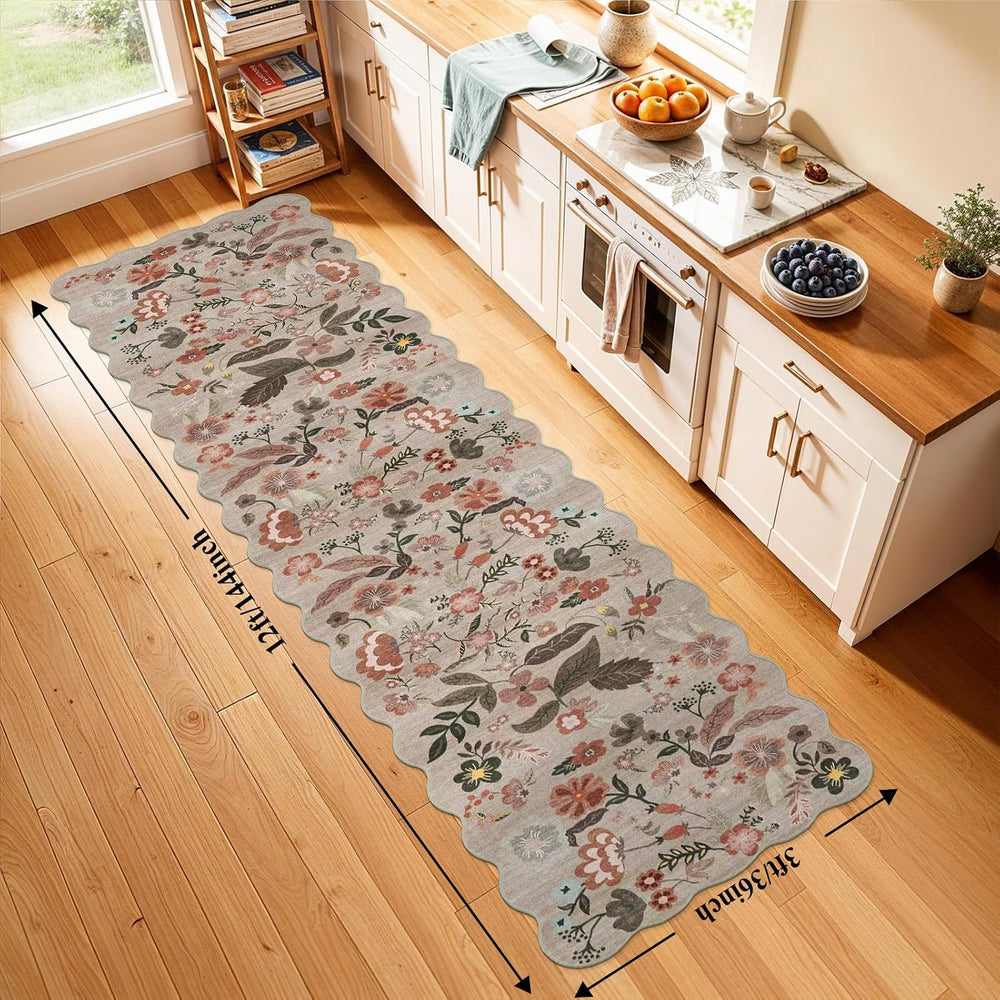 Carpet Runners for Hallway 12ft: 3X12 Washable Non Slip Rug Brown