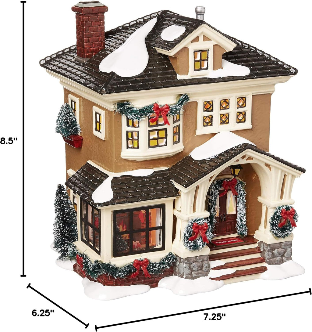 Department 56 Porcelain Snow Village Christmas at Grandma's Lit House