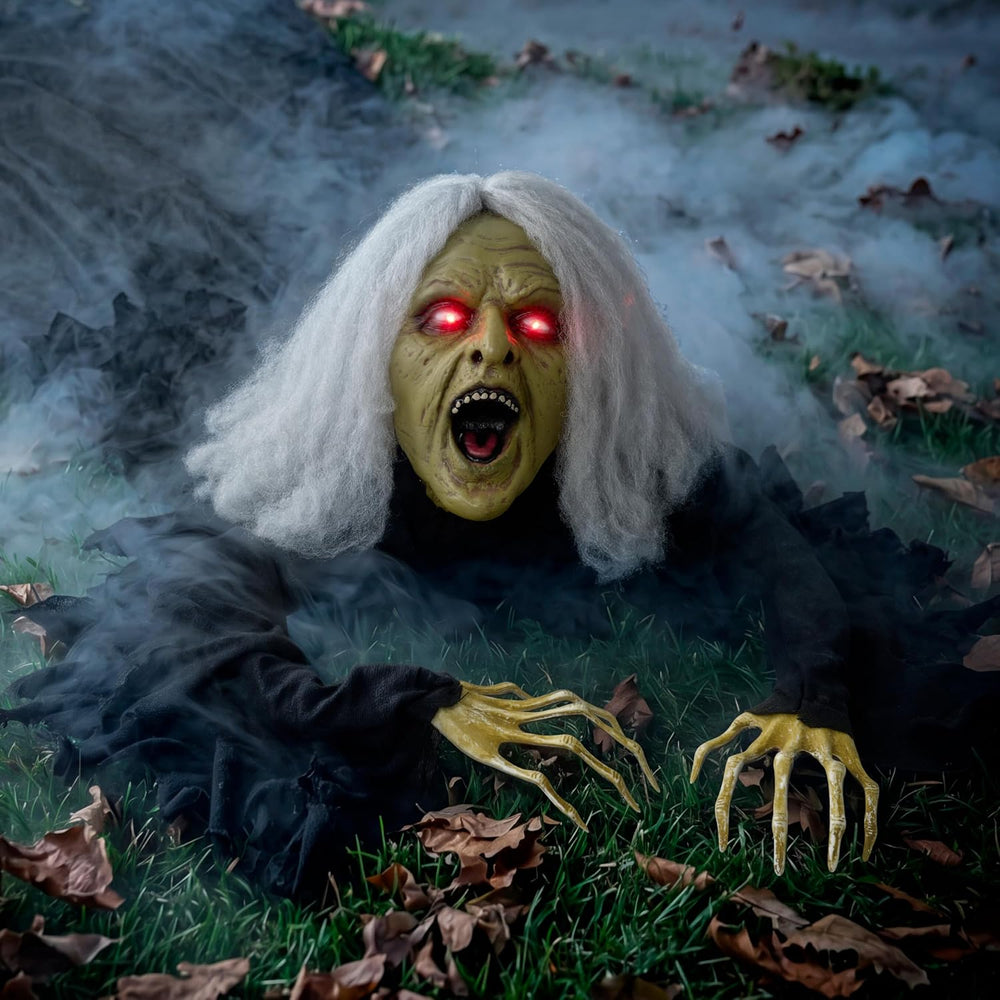 JOYIN Zombie Halloween Decoration Outdoor Witch Groundbreaker Halloween Grave...